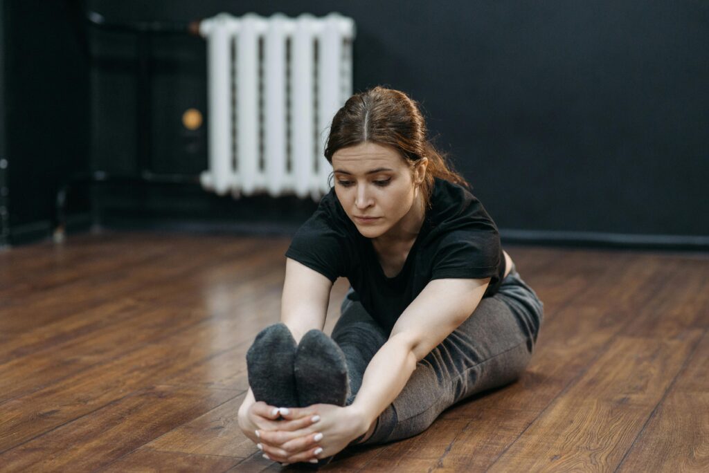 Seated Forward Fold for Tightness in the Upper Back and Legs